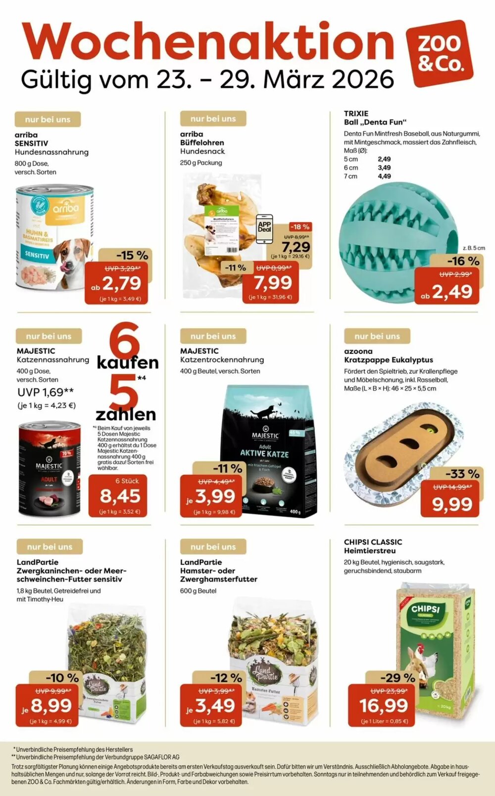 ZOO & Co Flugblatt (ab 23.03.2026) - Angebote und Prospekt - Seite 1