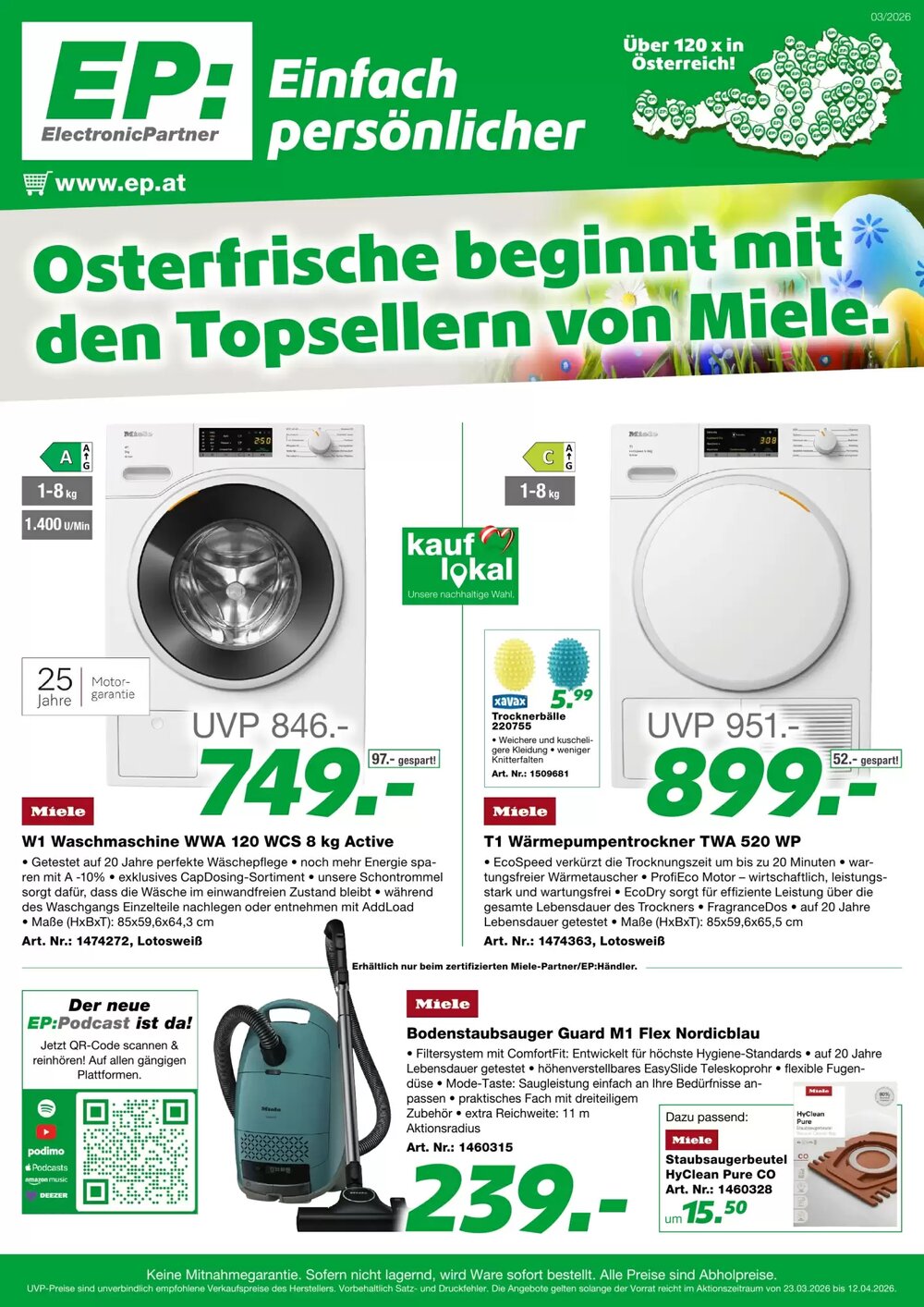 EP Flugblatt (ab 23.03.2026) - Angebote und Prospekt - Seite 1