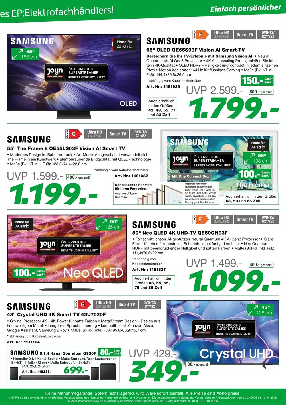 EP Flugblatt (ab 23.03.2026) - Angebote und Prospekt - Seite 9