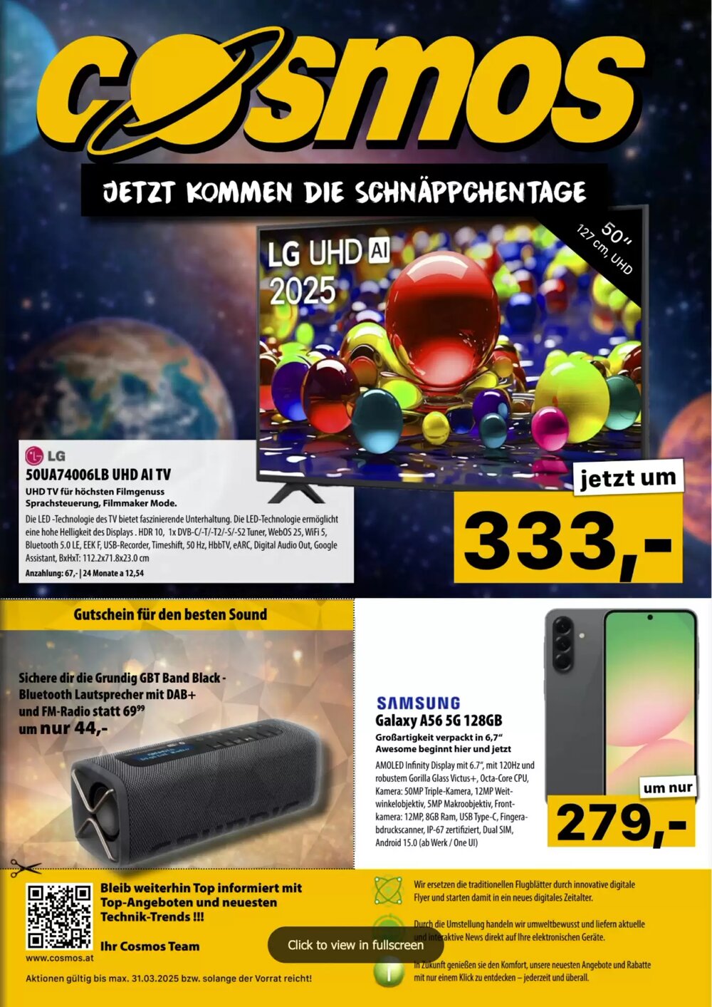 Cosmos Flugblatt (ab 24.03.2026) - Angebote und Prospekt - Seite 1