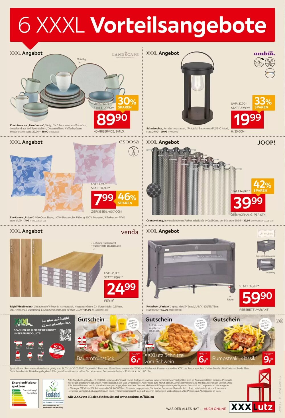 XXXLutz Flugblatt (ab 24.03.2026) - Angebote und Prospekt - Seite 4