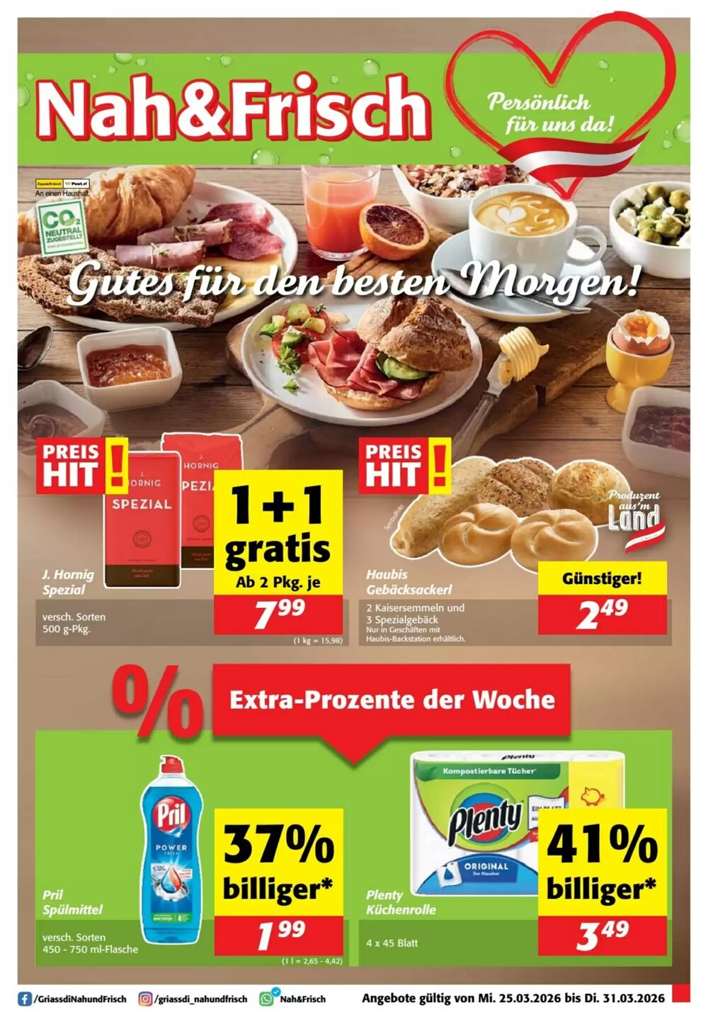 Nah&Frisch Flugblatt (ab 25.03.2026) - Angebote und Prospekt - Seite 1