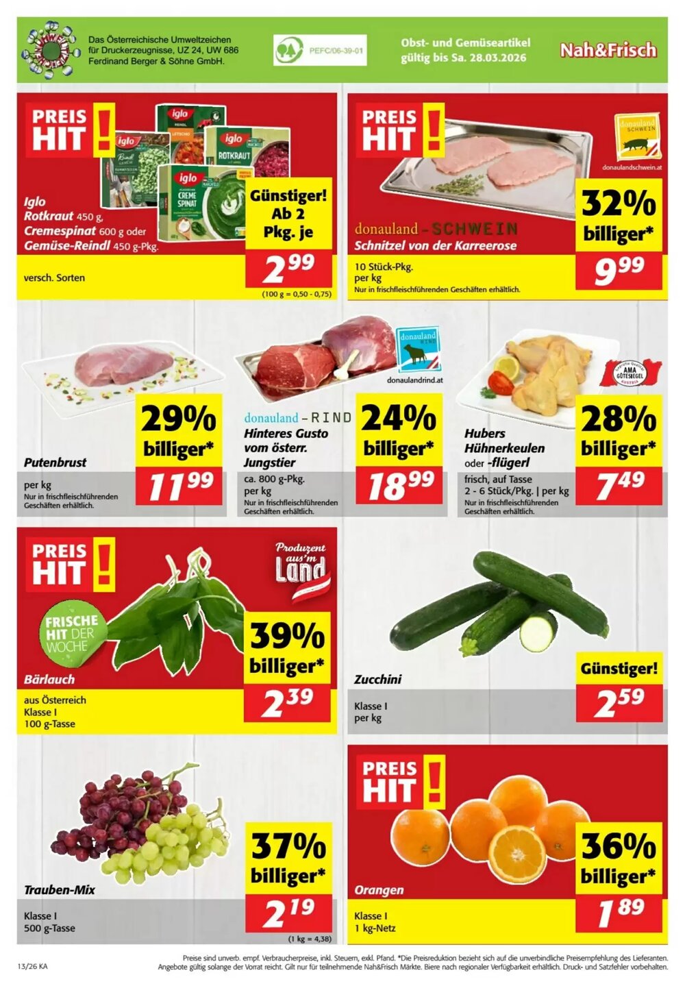 Nah&Frisch Flugblatt (ab 25.03.2026) - Angebote und Prospekt - Seite 8