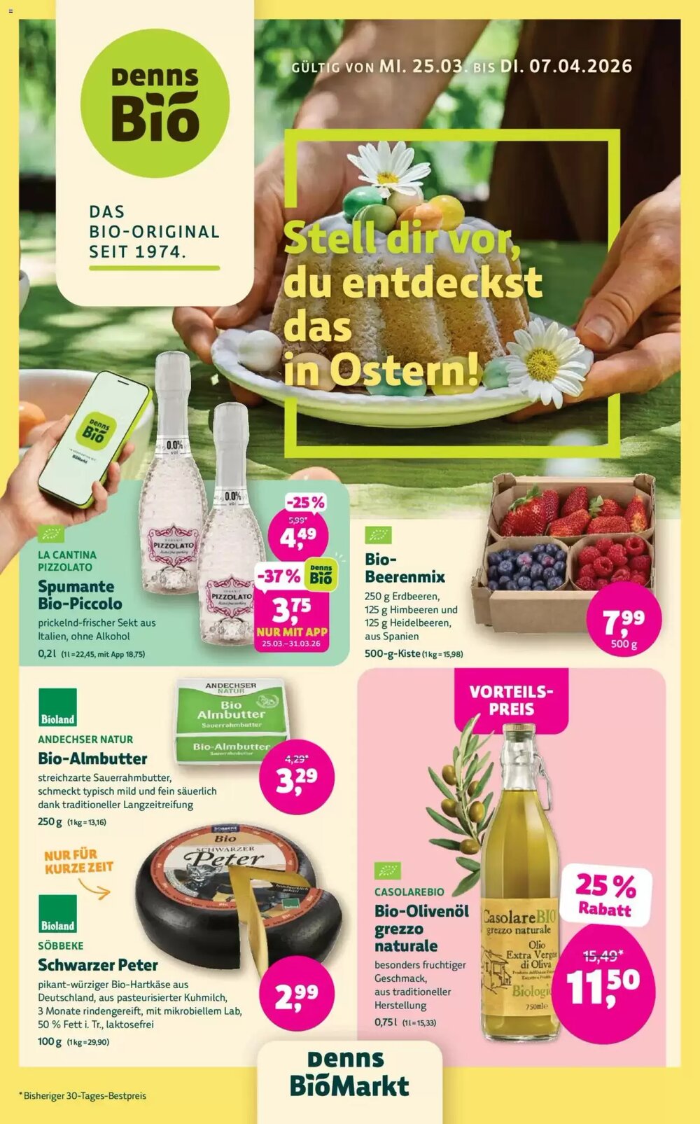 Denn's Biomarkt Flugblatt (ab 25.03.2026) - Angebote und Prospekt - Seite 1