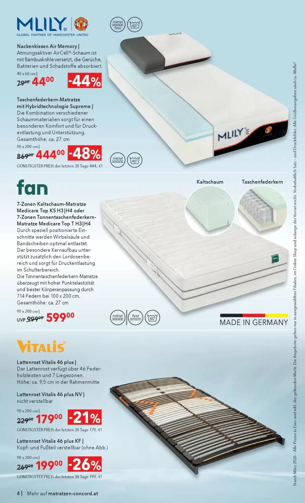 Matratzen Concord Flugblatt (ab 25.03.2026) - Angebote und Prospekt - Seite 4