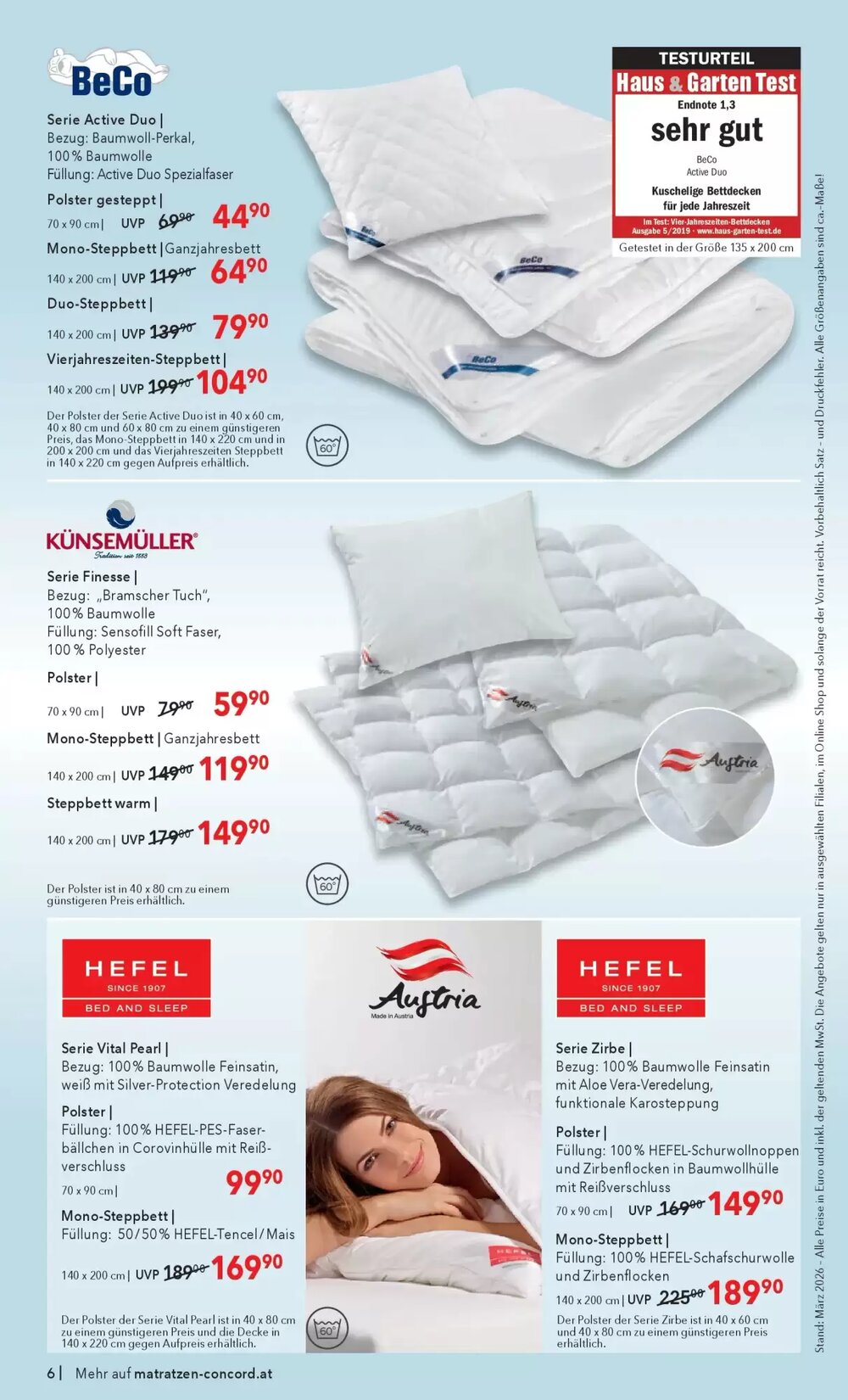 Matratzen Concord Flugblatt (ab 25.03.2026) - Angebote und Prospekt - Seite 6