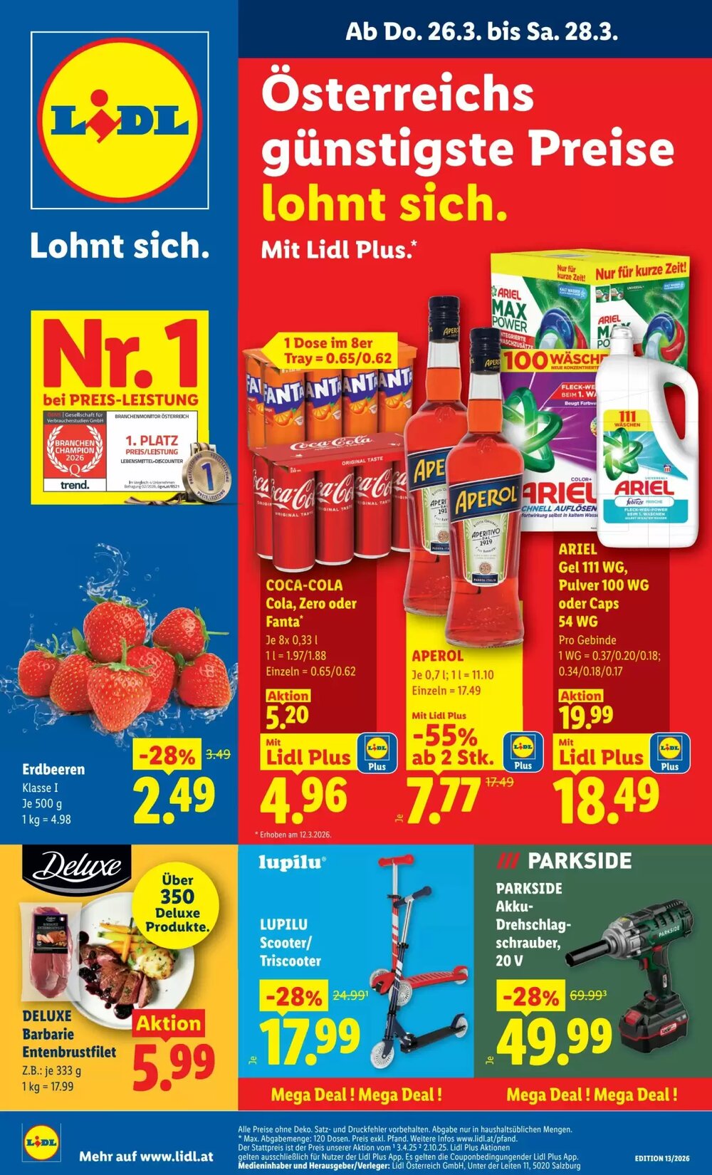 Lidl Flugblatt (ab 26.03.2026) - Angebote und Prospekt - Seite 1