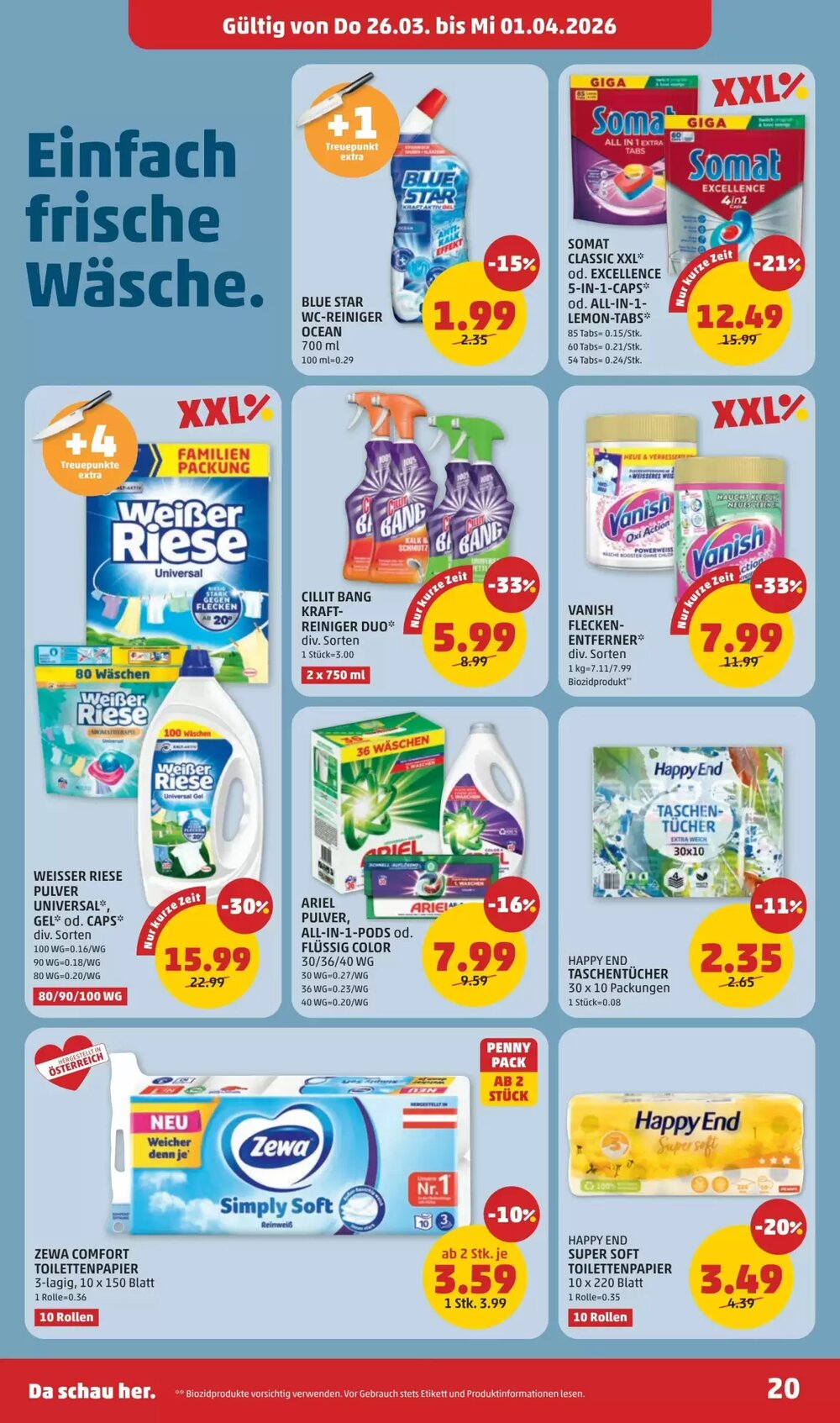 PENNY Flugblatt (ab 26.03.2026) - Angebote und Prospekt - Seite 20