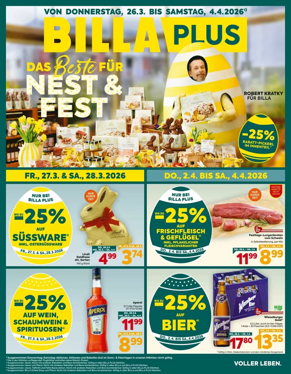 Billa Flugblatt (ab 26.03.2026) - Angebote und Prospekt - Seite 1