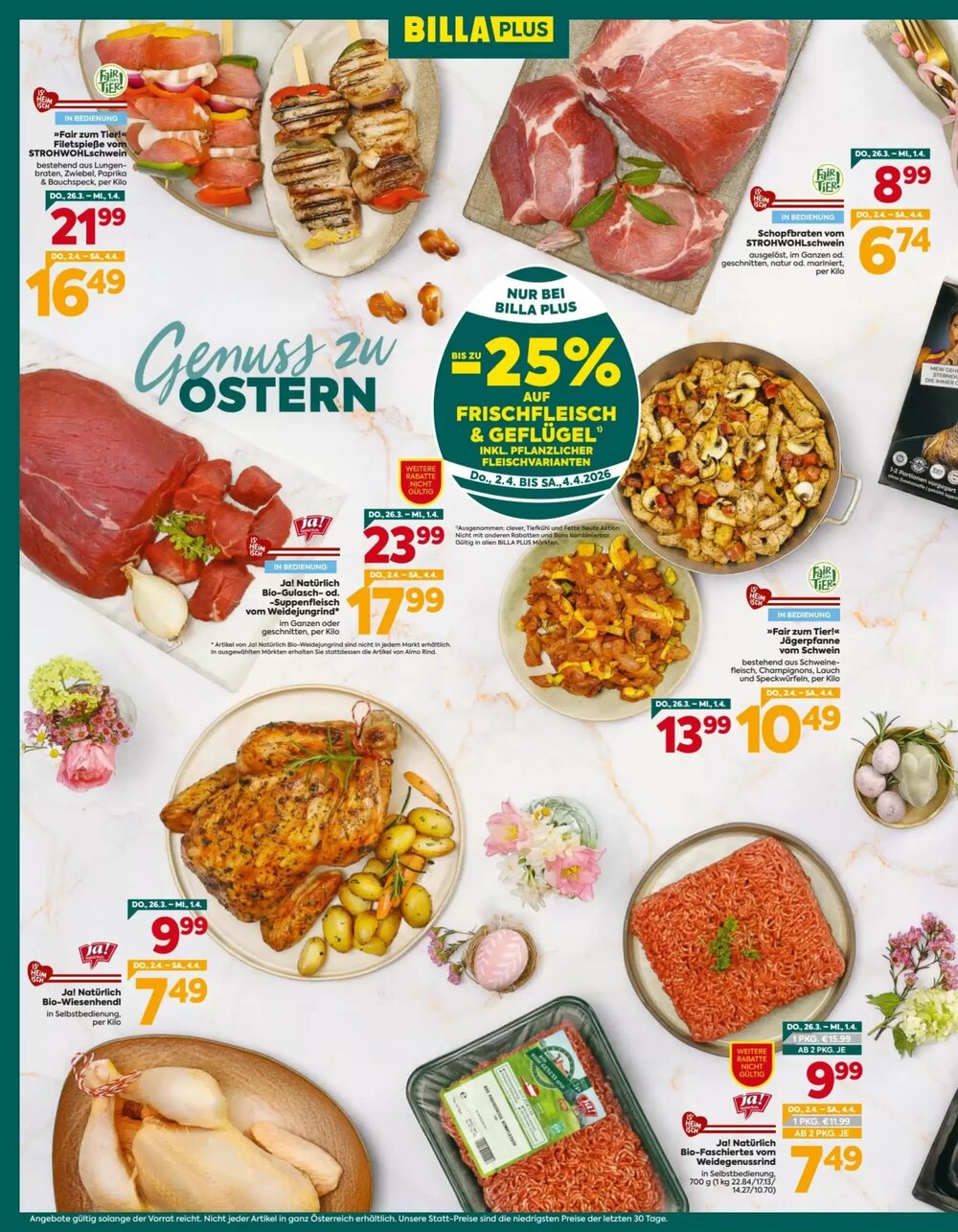 Billa Flugblatt (ab 26.03.2026) - Angebote und Prospekt - Seite 8