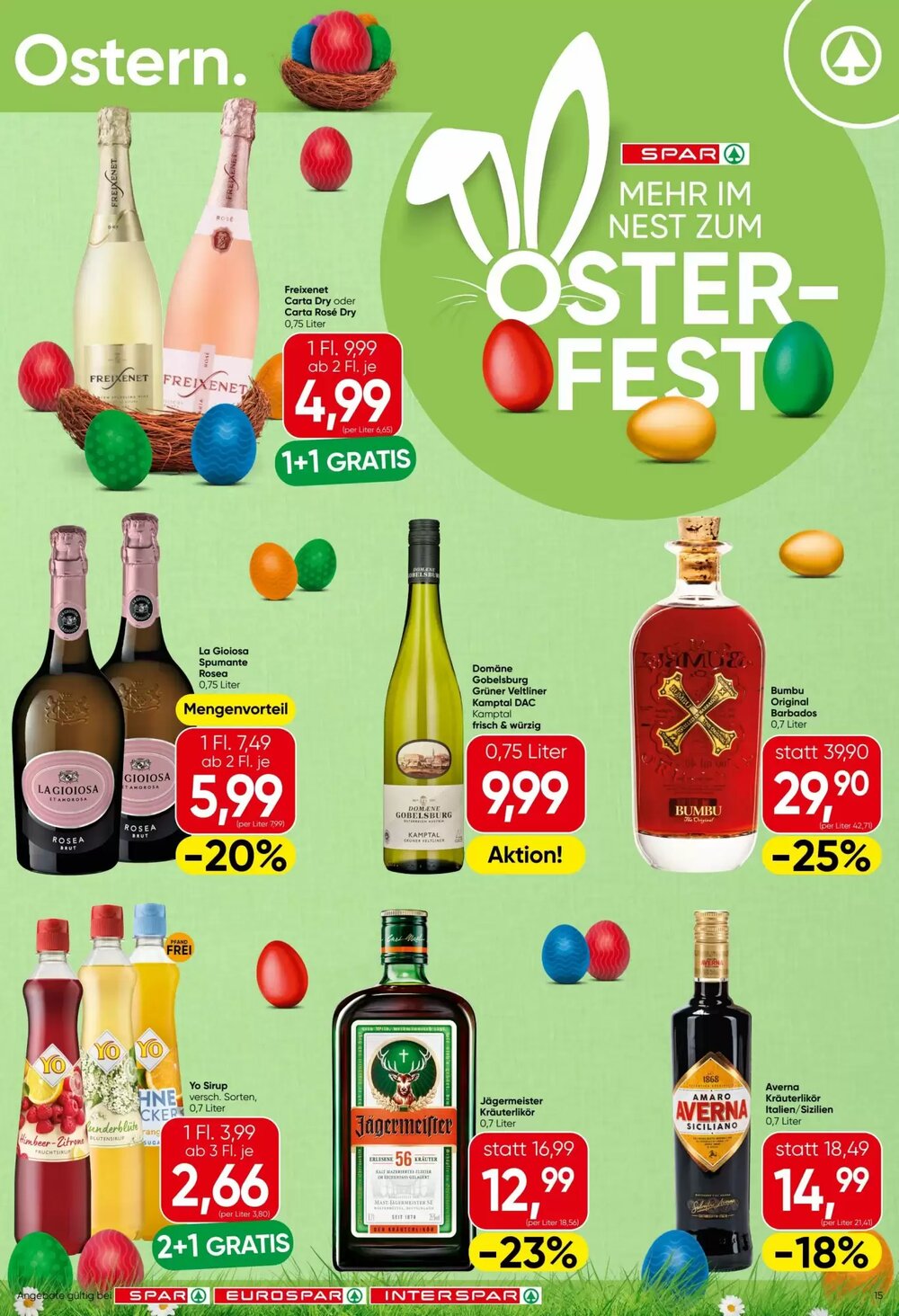 Spar Flugblatt (ab 26.03.2026) - Angebote und Prospekt - Seite 15