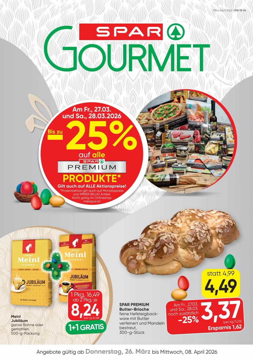 SPAR Gourmet Flugblatt (ab 26.03.2026) - Angebote und Prospekt - Seite 1