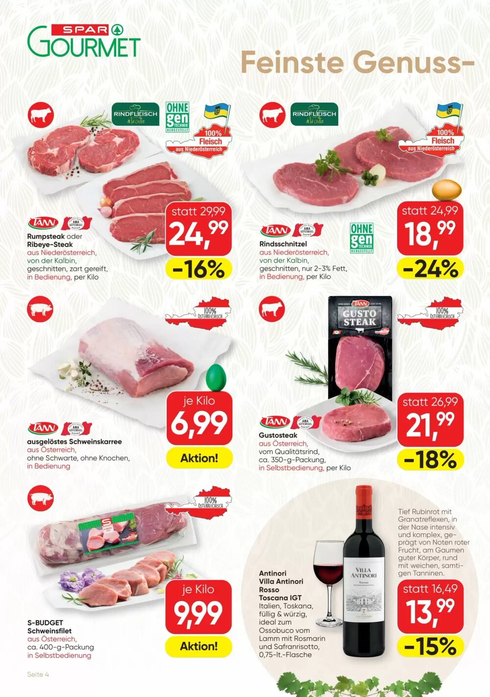 SPAR Gourmet Flugblatt (ab 26.03.2026) - Angebote und Prospekt - Seite 4