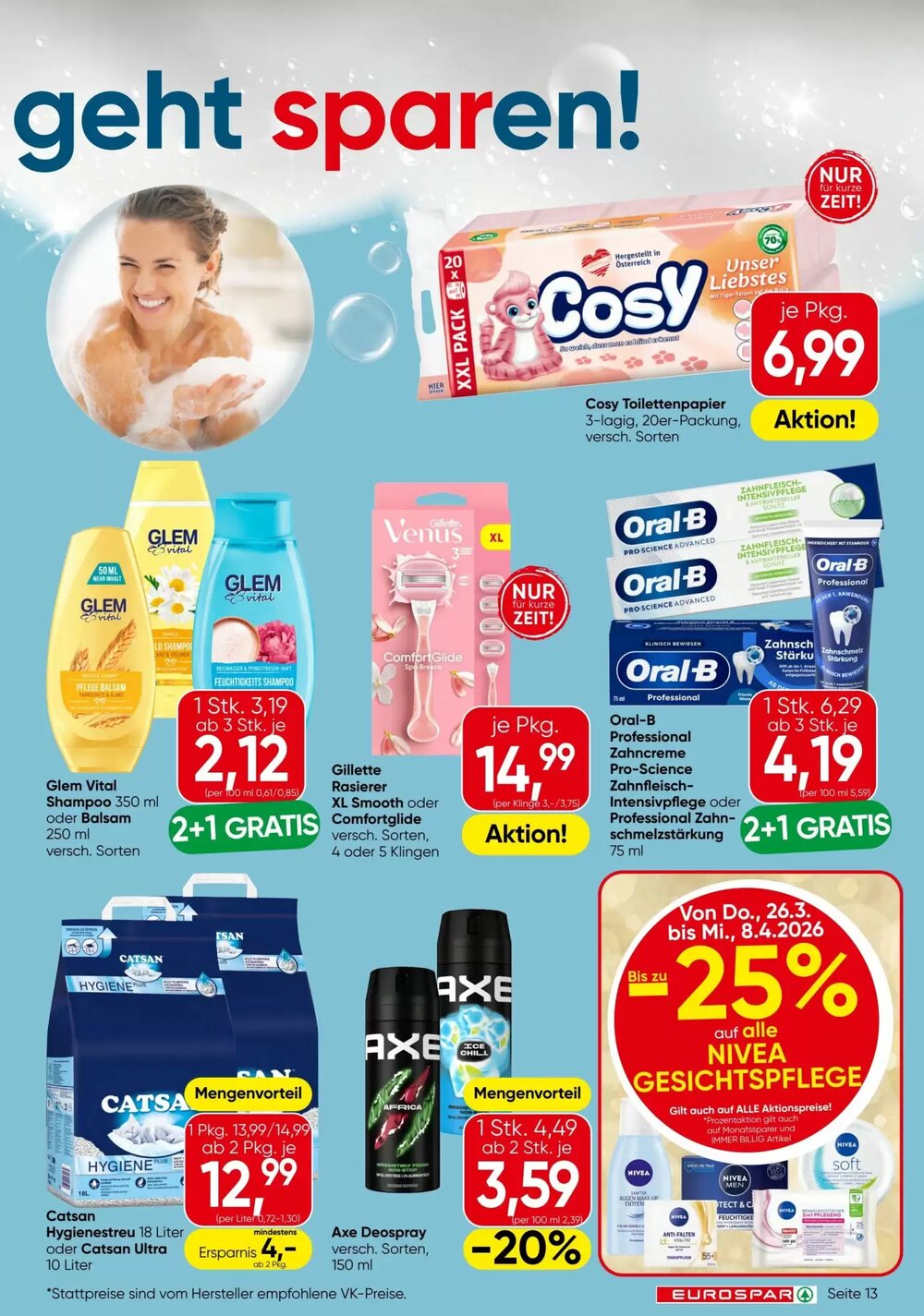 Eurospar Flugblatt (ab 26.03.2026) - Angebote und Prospekt - Seite 13