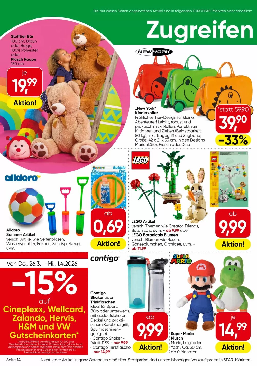 Eurospar Flugblatt (ab 26.03.2026) - Angebote und Prospekt - Seite 14