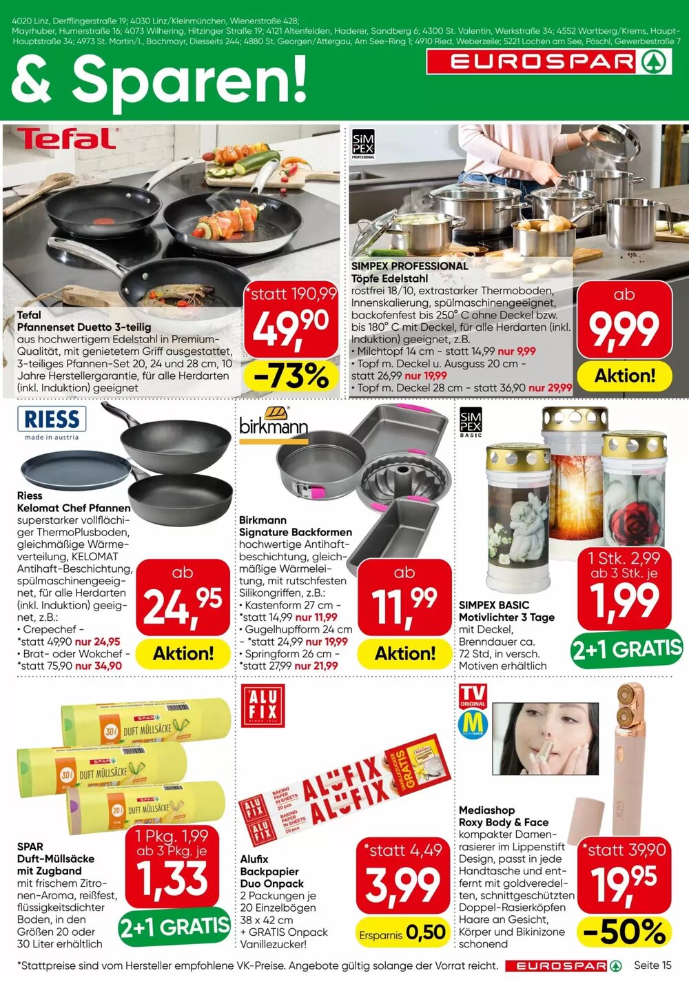 Eurospar Flugblatt (ab 26.03.2026) - Angebote und Prospekt - Seite 15