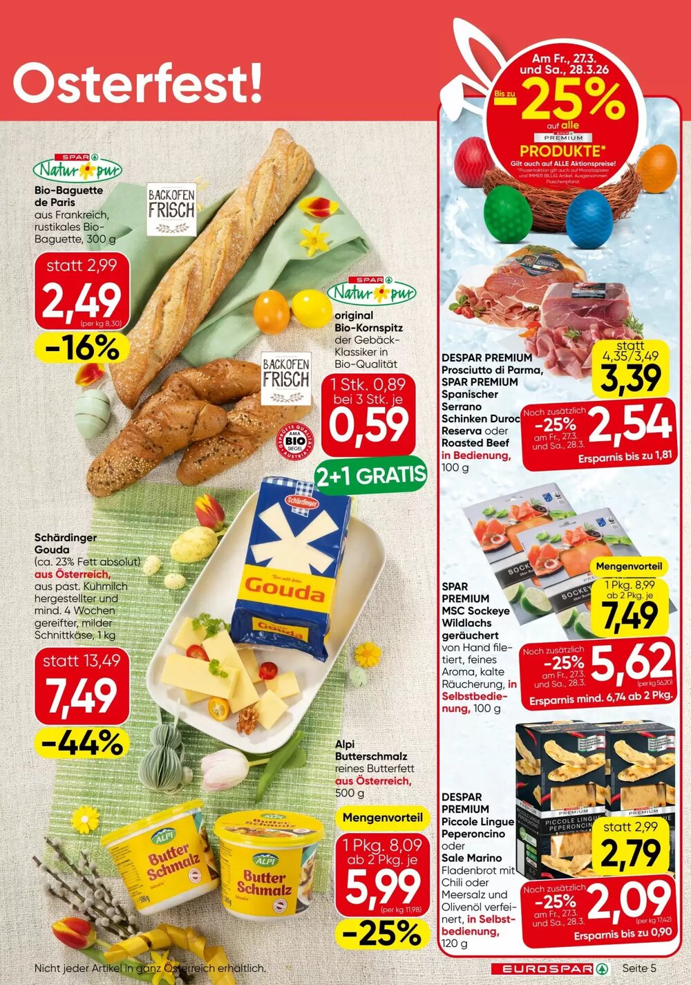 Eurospar Flugblatt (ab 26.03.2026) - Angebote und Prospekt - Seite 5