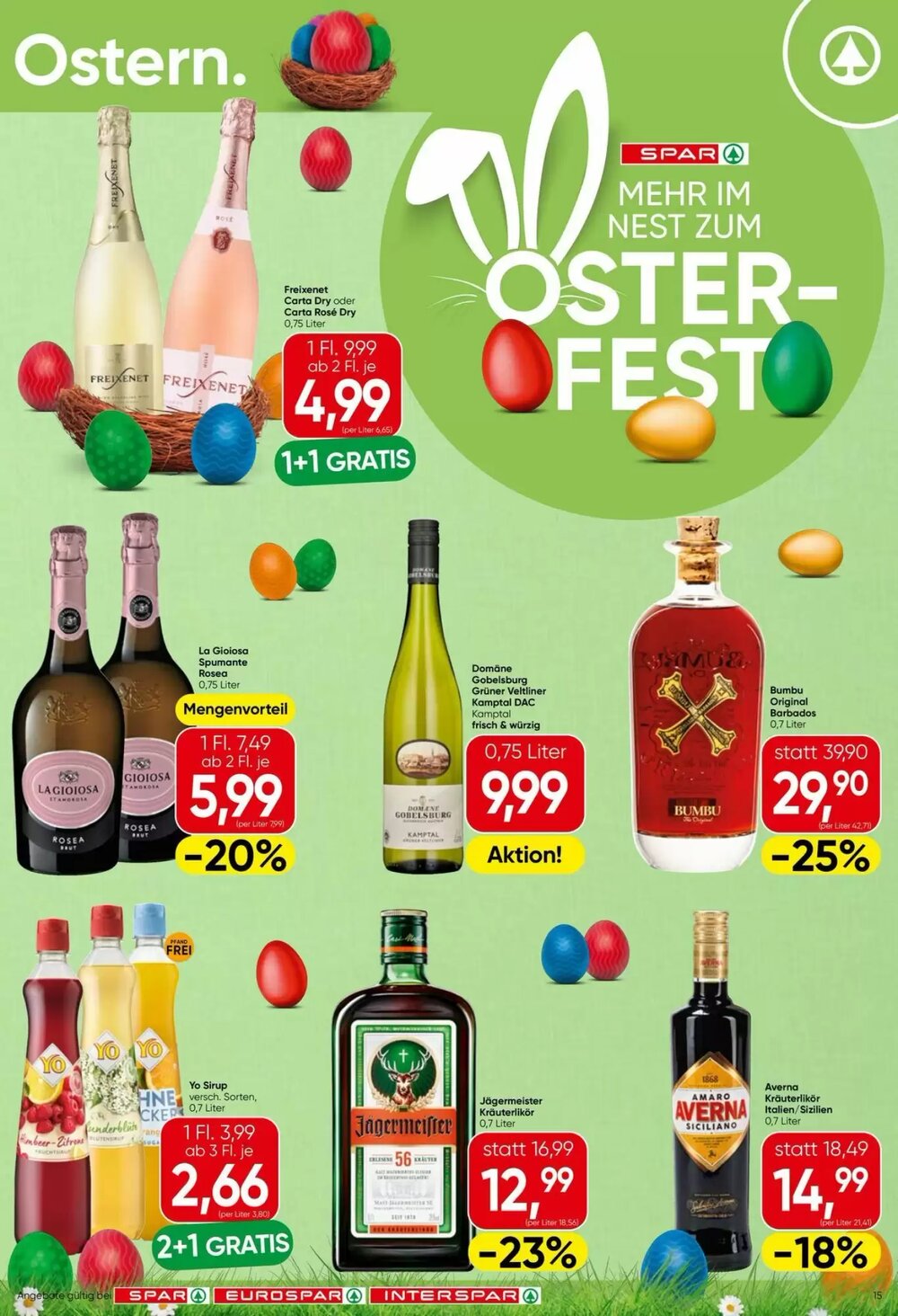 Eurospar Flugblatt (ab 26.03.2026) - Angebote und Prospekt - Seite 15