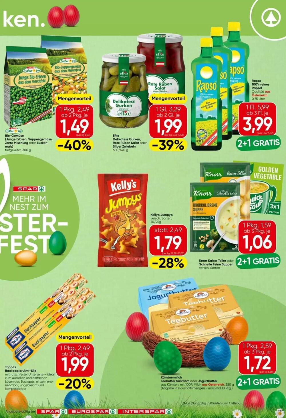 Eurospar Flugblatt (ab 26.03.2026) - Angebote und Prospekt - Seite 17