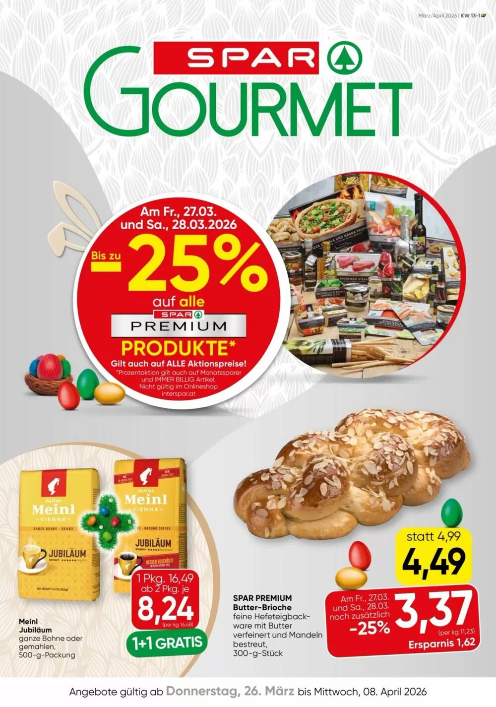 Spar Flugblatt (ab 26.03.2026) - Angebote und Prospekt - Seite 1