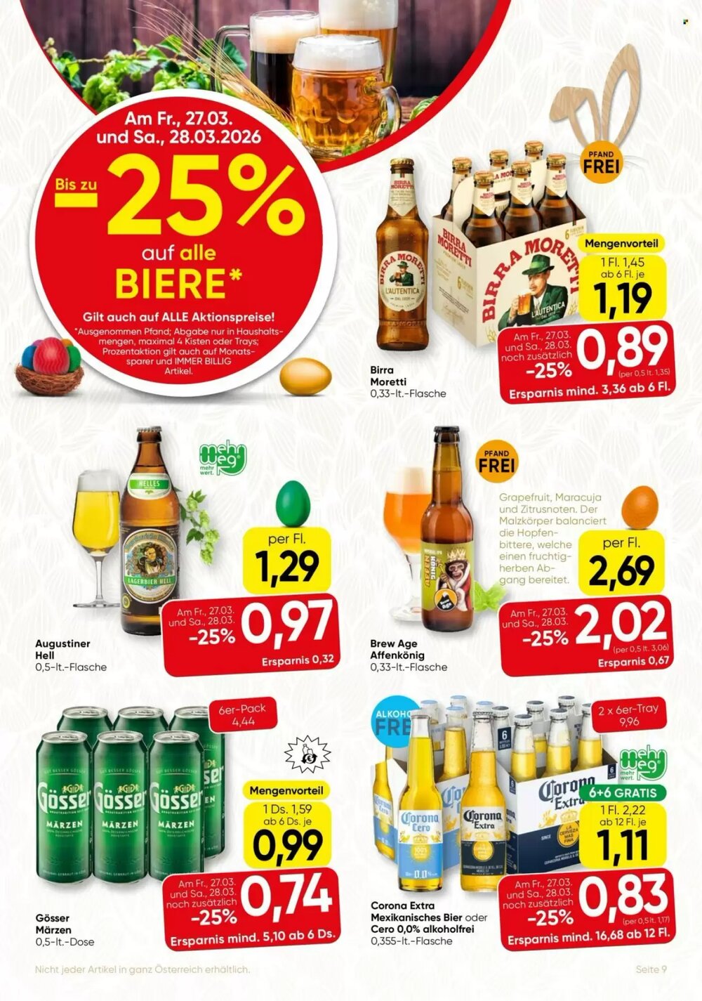 Spar Flugblatt (ab 26.03.2026) - Angebote und Prospekt - Seite 9