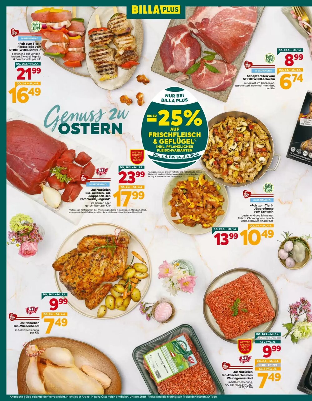 Billa Flugblatt (ab 26.03.2026) - Angebote und Prospekt - Seite 8