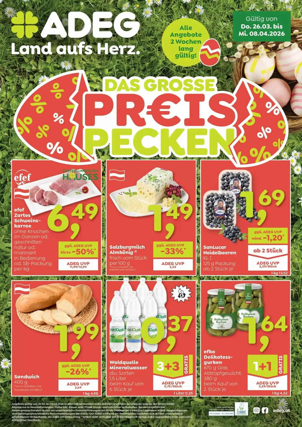 ADEG Flugblatt (ab 26.03.2026) - Angebote und Prospekt - Seite 1