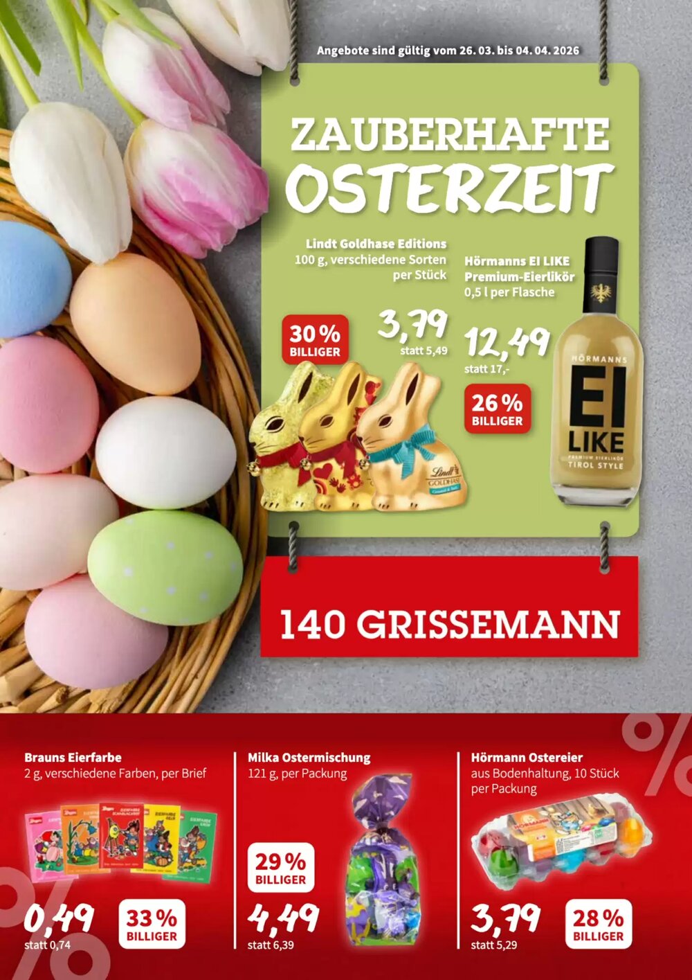 Der Grissemann Flugblatt (ab 26.03.2026) - Angebote und Prospekt - Seite 1
