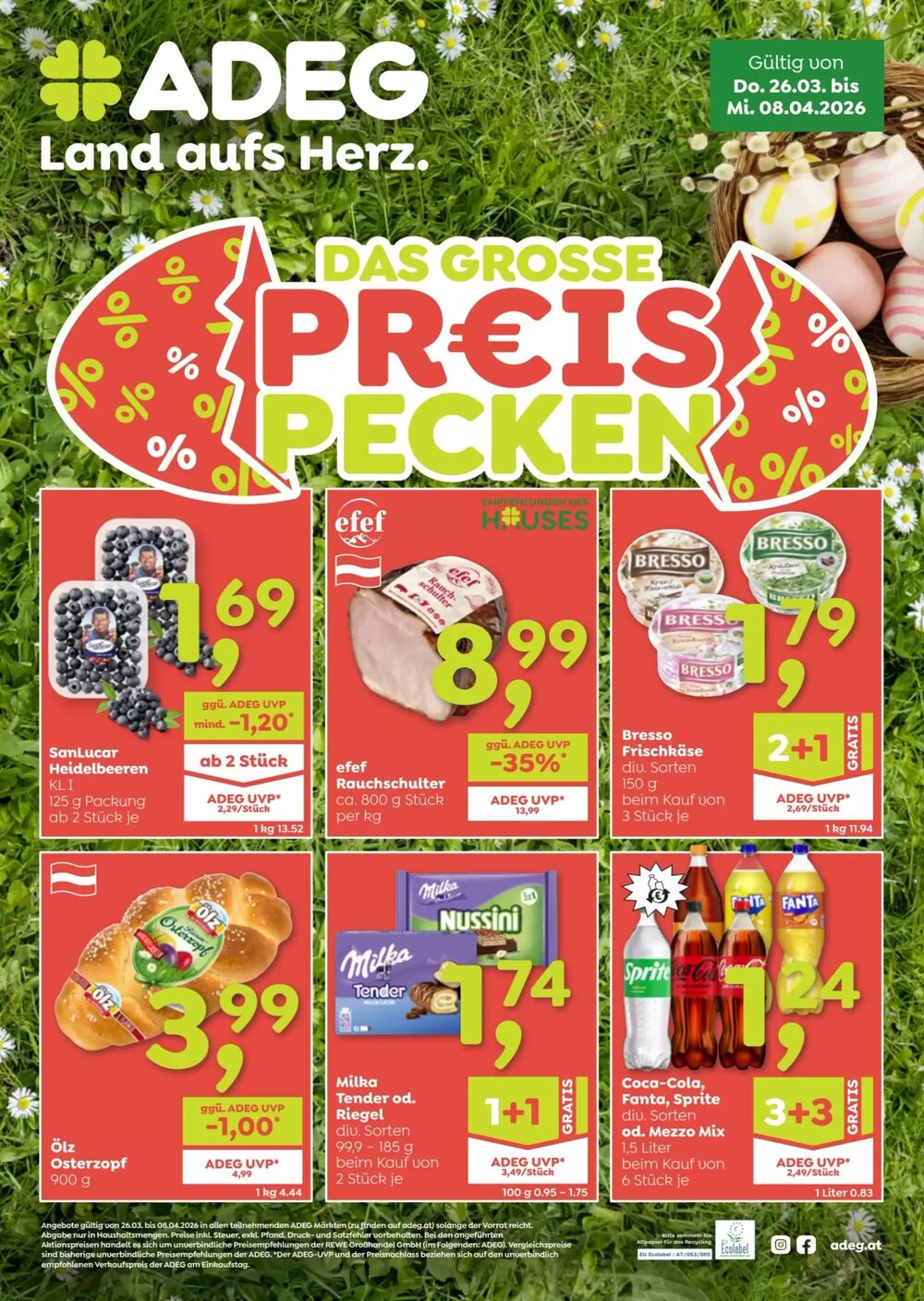 ADEG Flugblatt (ab 26.03.2026) - Angebote und Prospekt - Seite 1
