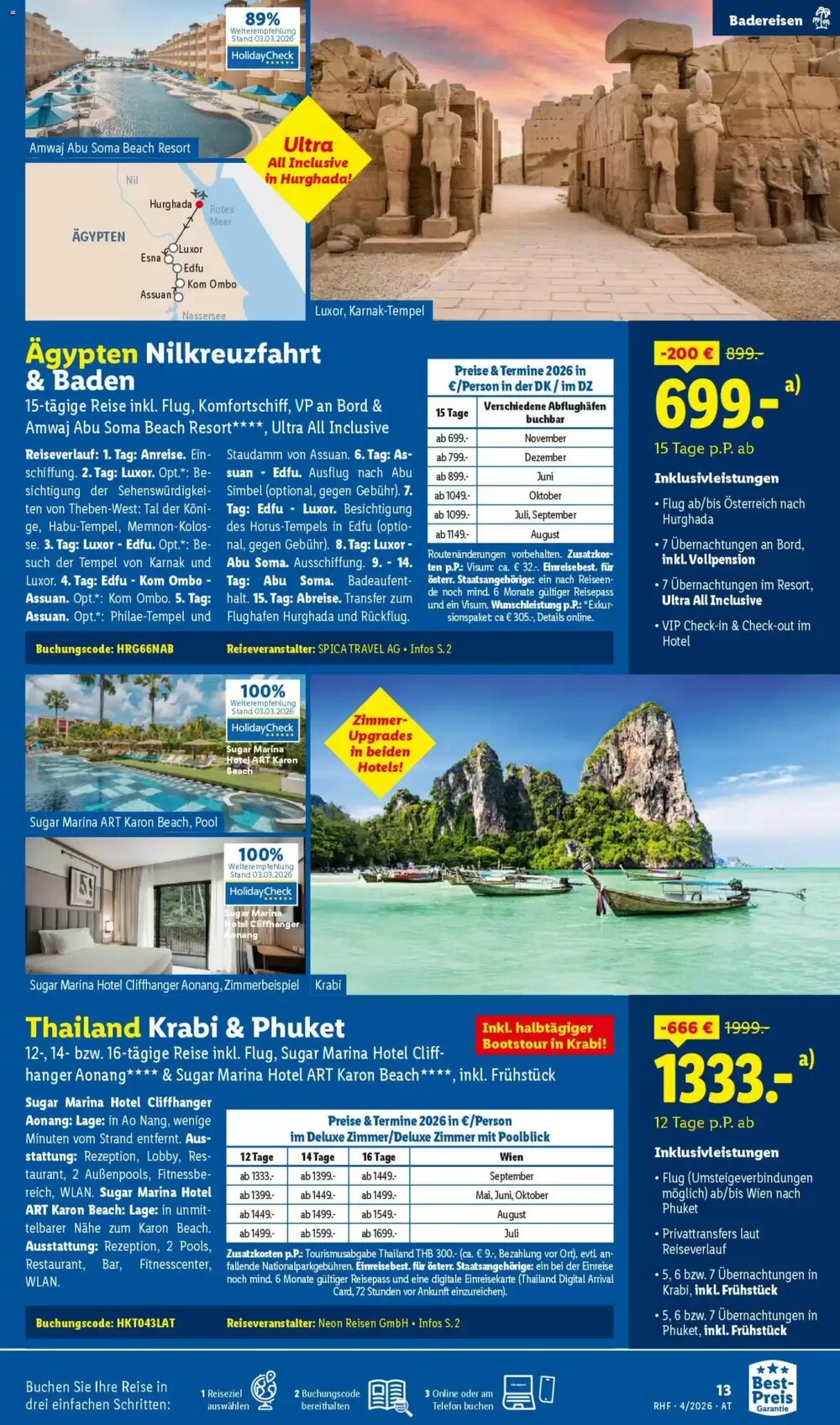 Lidl Reisen Flugblatt (ab 28.03.2026) - Angebote und Prospekt - Seite 13