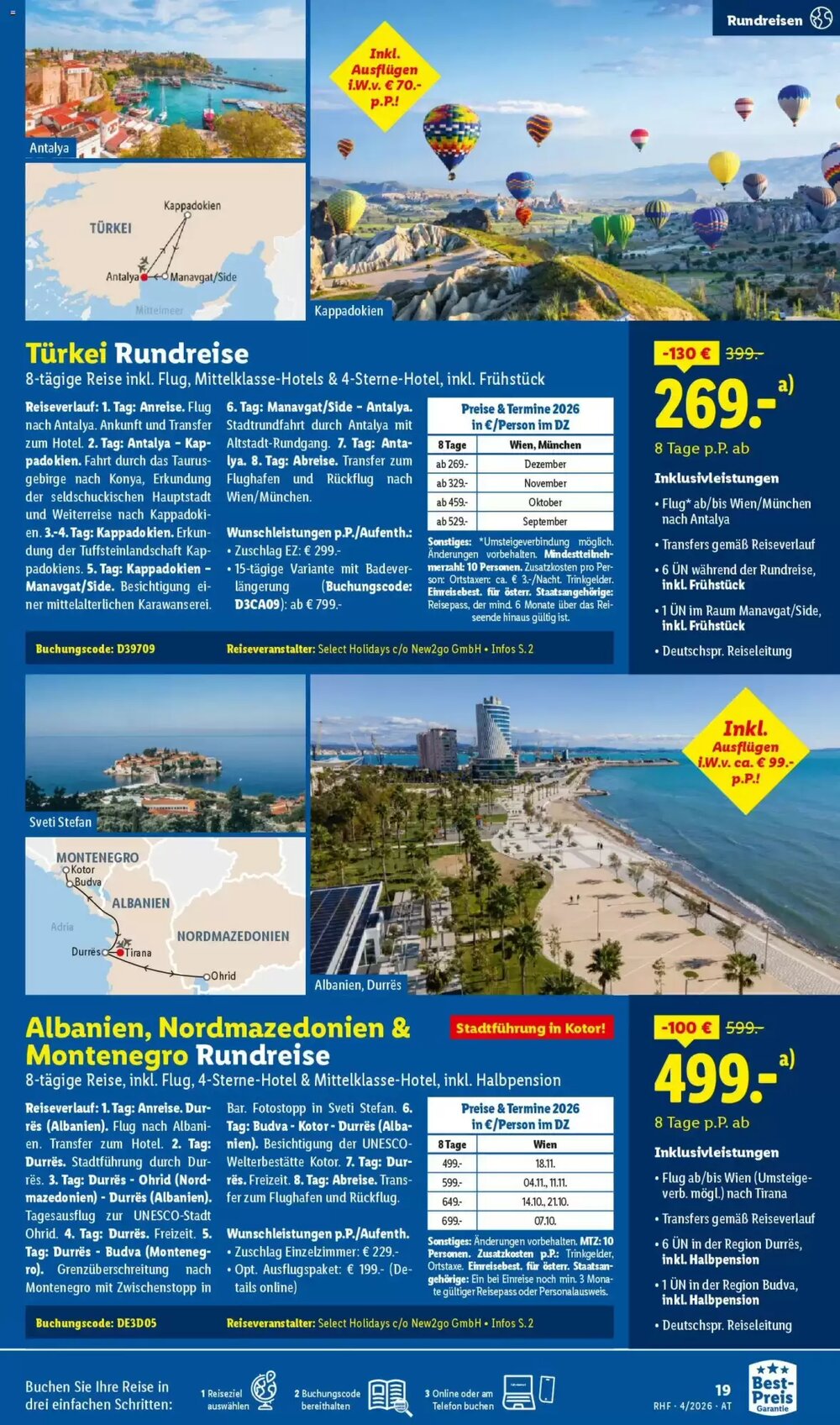 Lidl Reisen Flugblatt (ab 28.03.2026) - Angebote und Prospekt - Seite 19