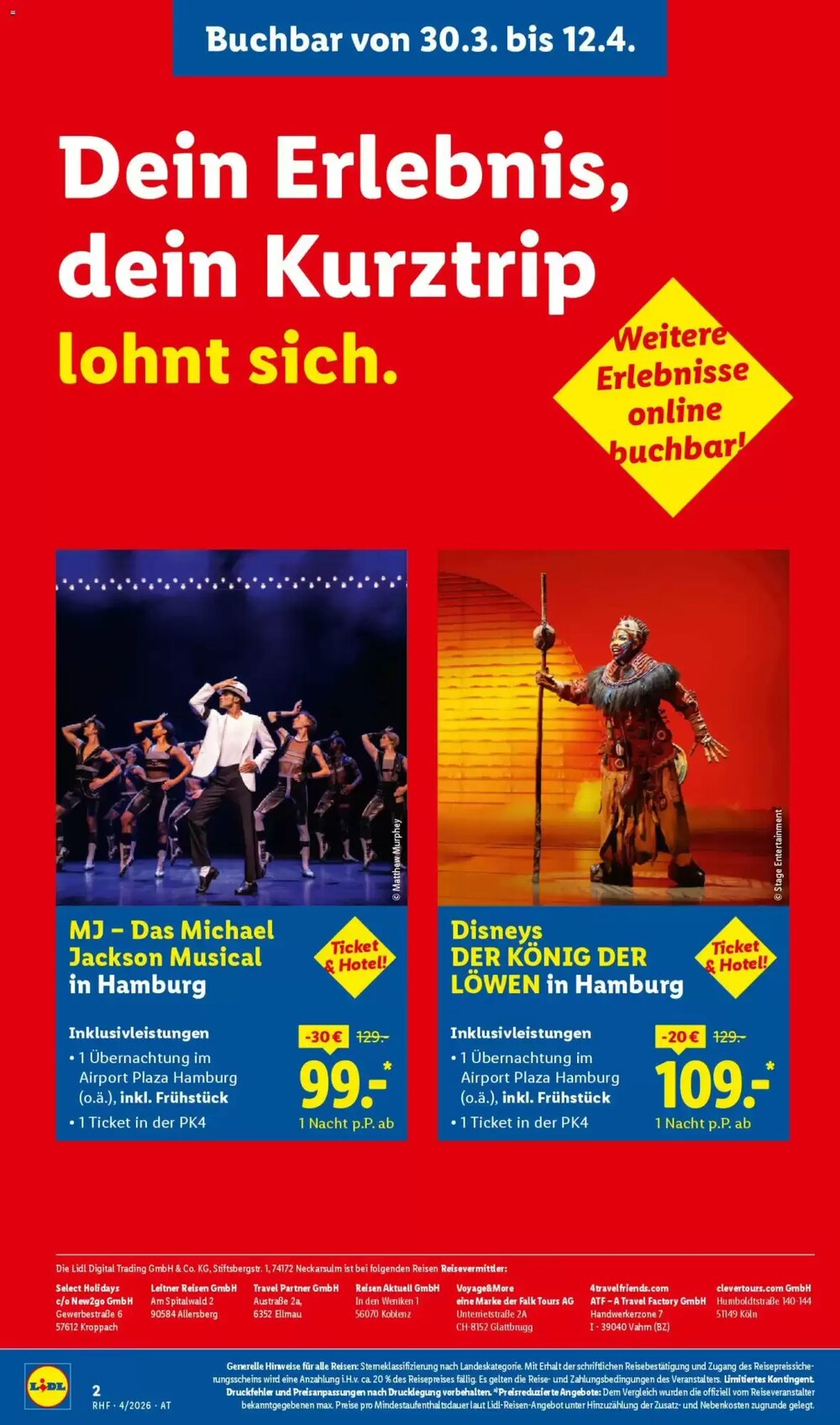 Lidl Reisen Flugblatt (ab 28.03.2026) - Angebote und Prospekt - Seite 2
