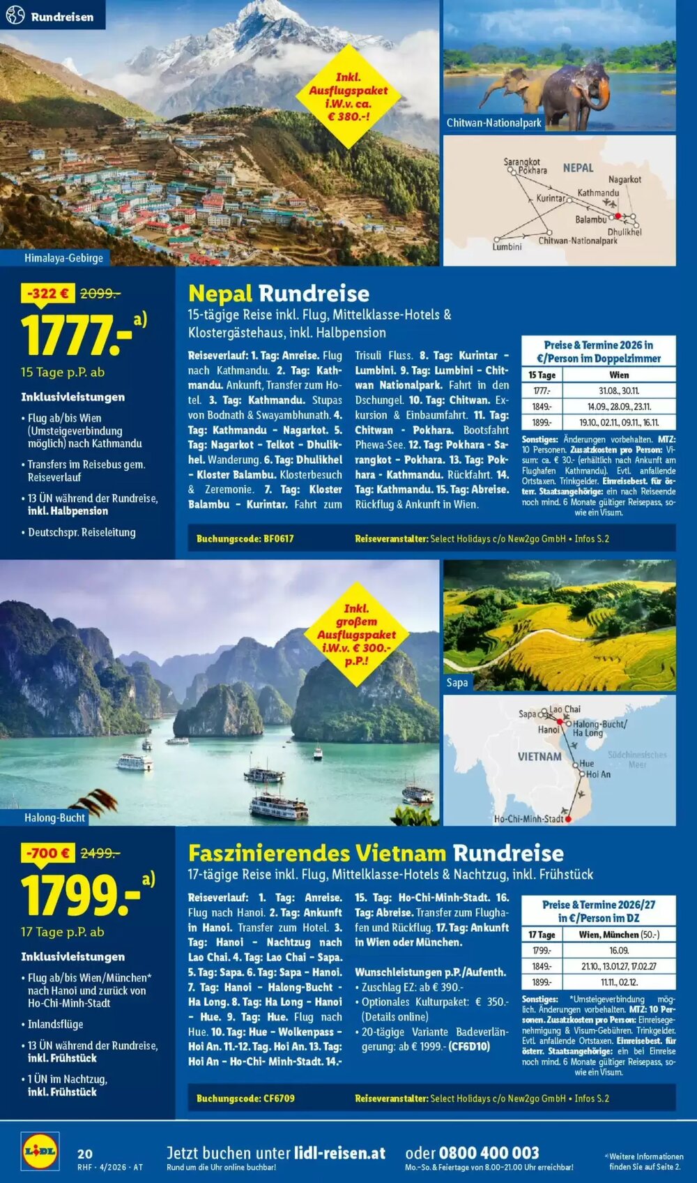 Lidl Reisen Flugblatt (ab 28.03.2026) - Angebote und Prospekt - Seite 20