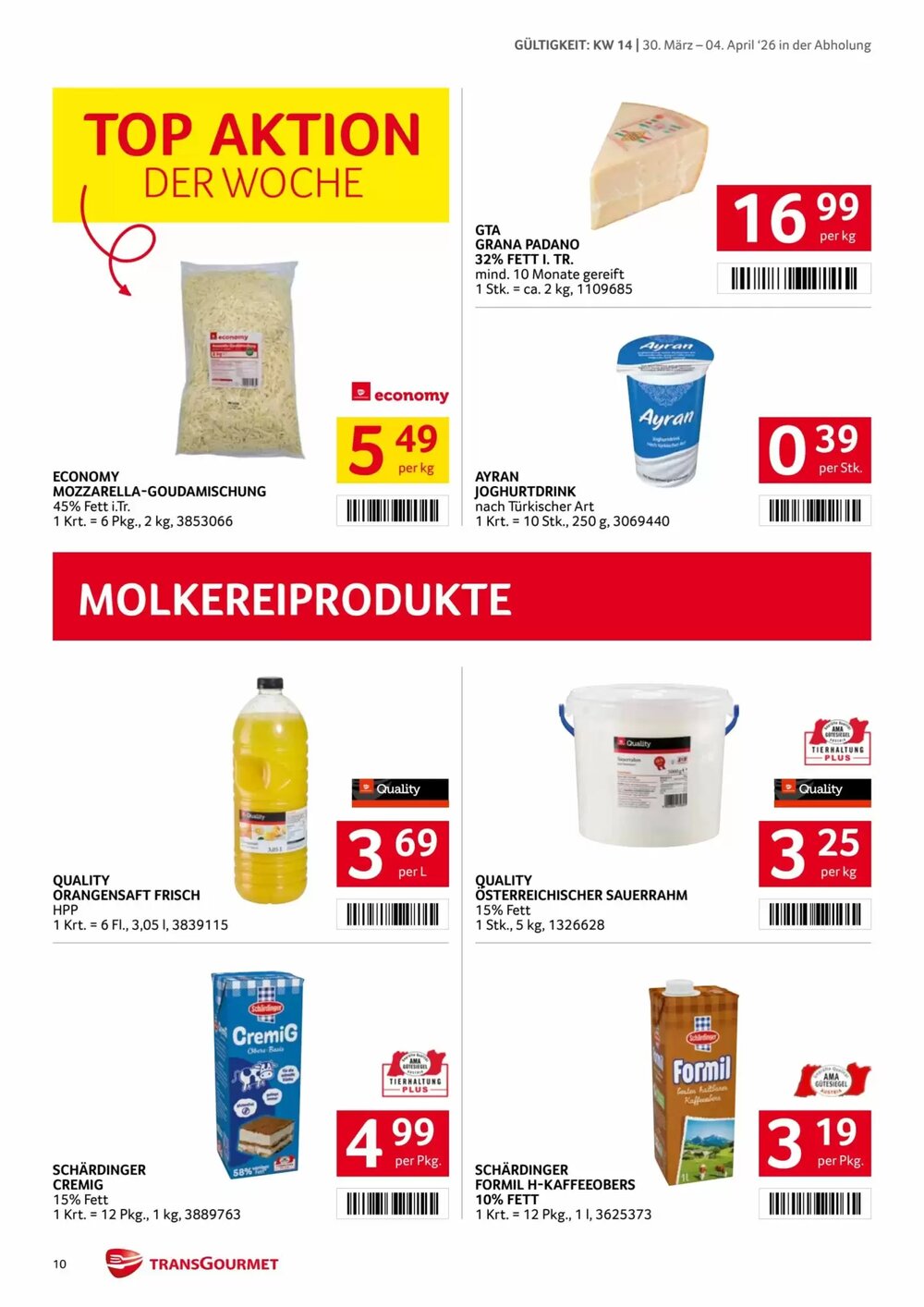 Transgourmet Flugblatt (ab 30.03.2026) - Angebote und Prospekt - Seite 10