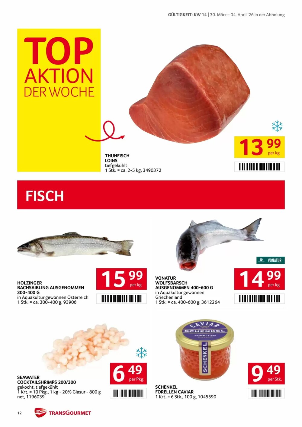 Transgourmet Flugblatt (ab 30.03.2026) - Angebote und Prospekt - Seite 12