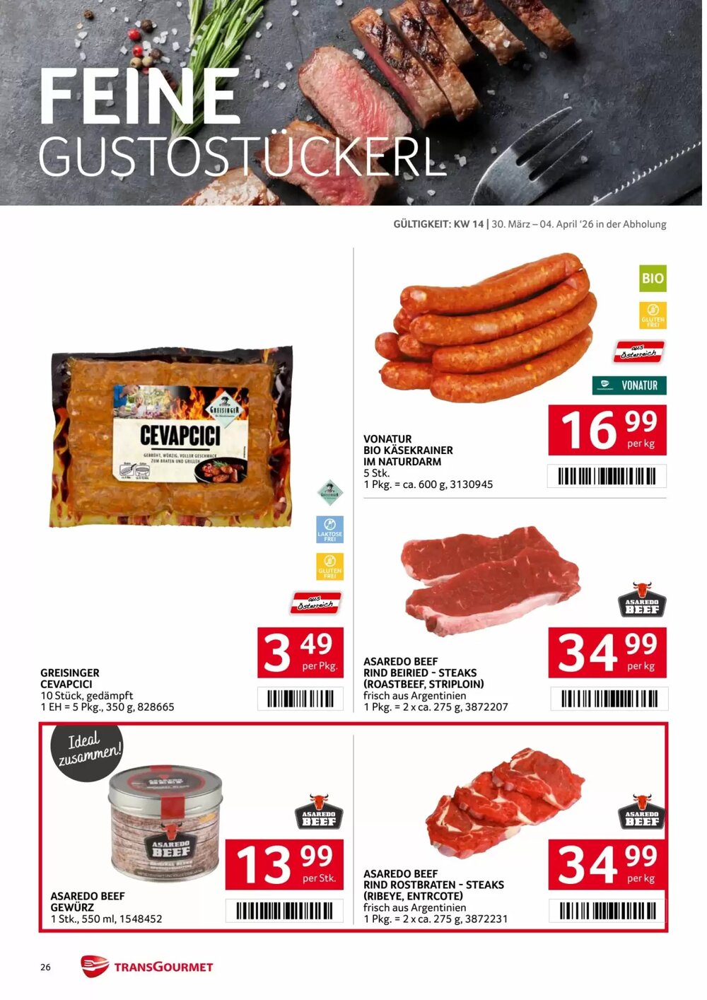 Transgourmet Flugblatt (ab 30.03.2026) - Angebote und Prospekt - Seite 25