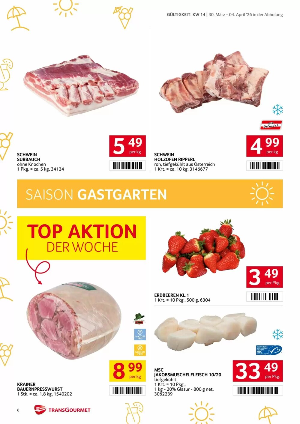 Transgourmet Flugblatt (ab 30.03.2026) - Angebote und Prospekt - Seite 6