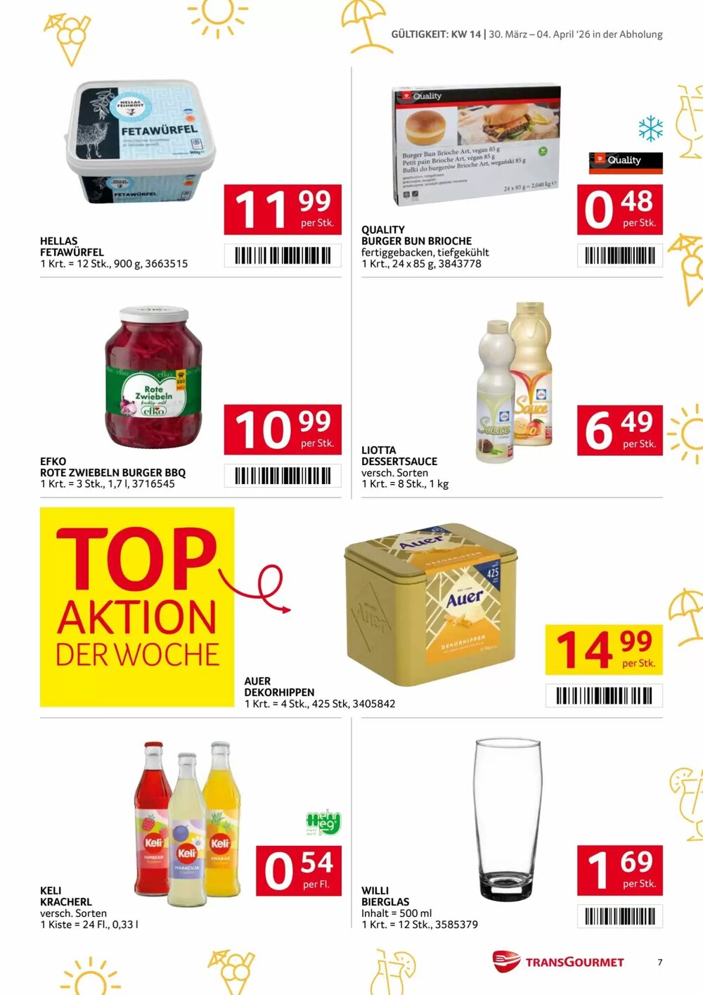 Transgourmet Flugblatt (ab 30.03.2026) - Angebote und Prospekt - Seite 7