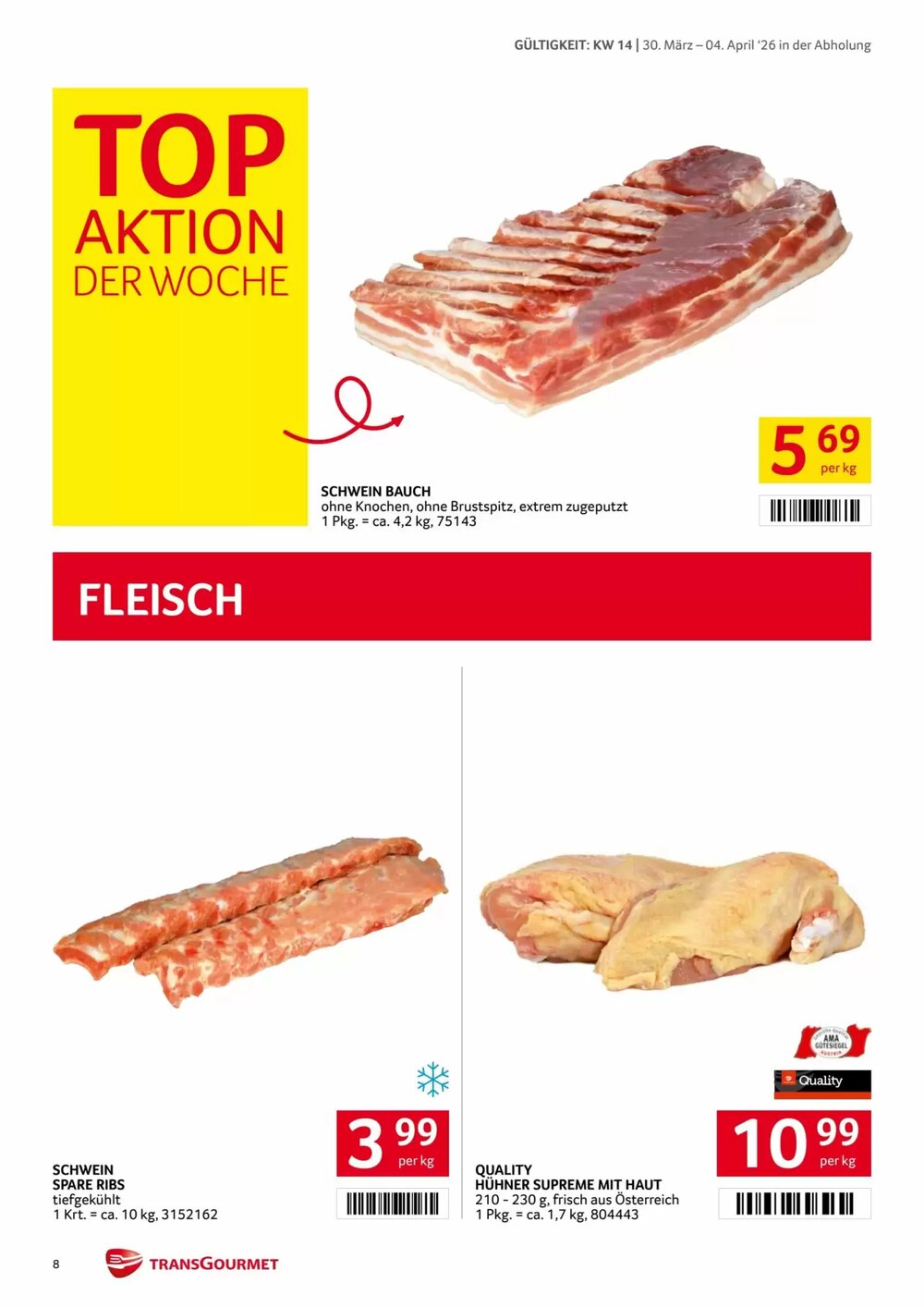 Transgourmet Flugblatt (ab 30.03.2026) - Angebote und Prospekt - Seite 8