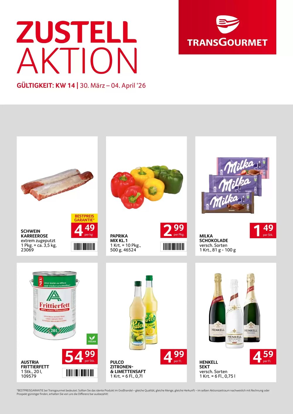 Transgourmet Flugblatt (ab 30.03.2026) - Angebote und Prospekt - Seite 1