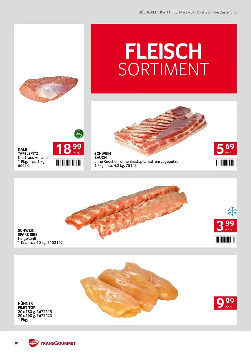 Transgourmet Flugblatt (ab 30.03.2026) - Angebote und Prospekt - Seite 10