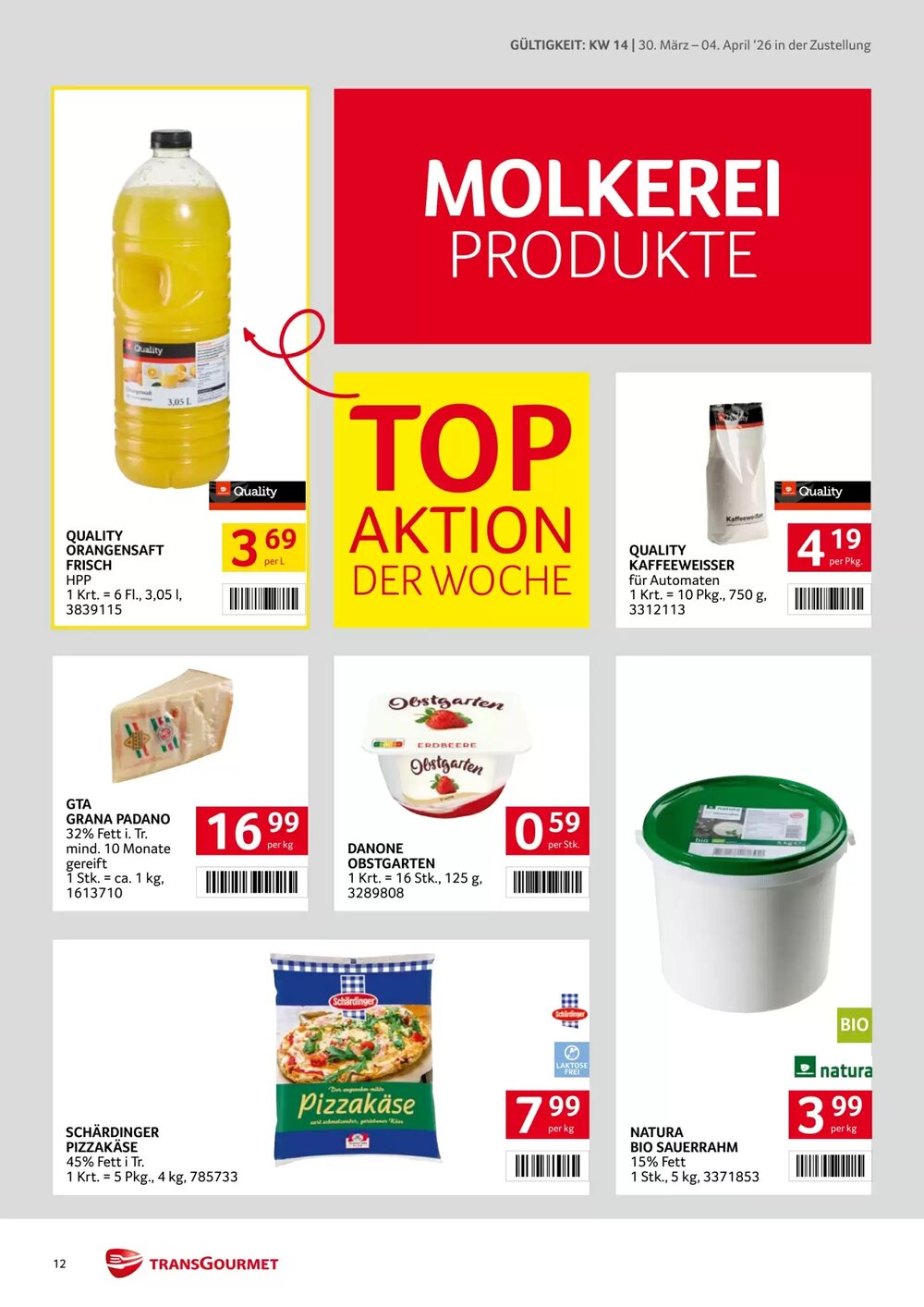 Transgourmet Flugblatt (ab 30.03.2026) - Angebote und Prospekt - Seite 12