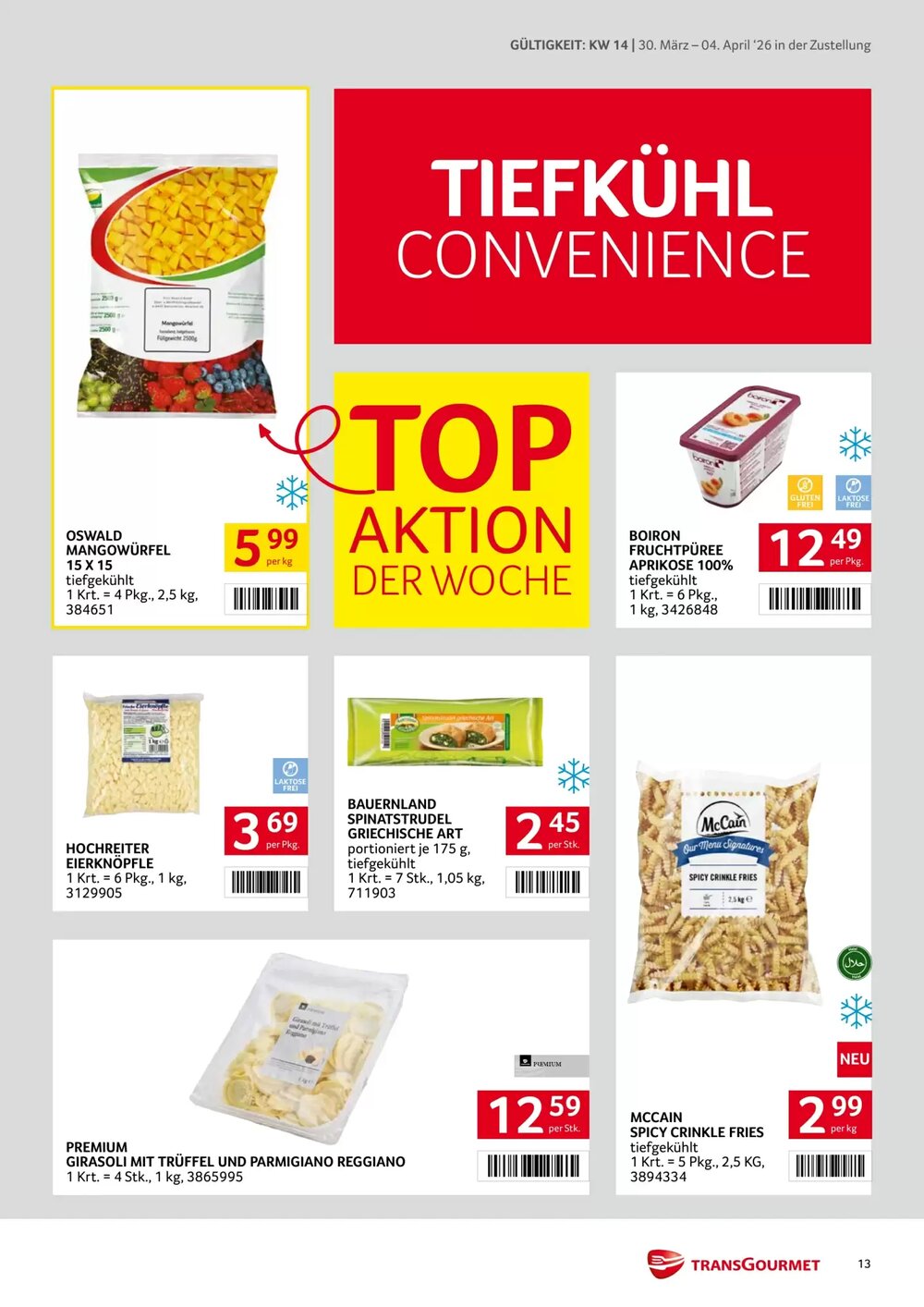 Transgourmet Flugblatt (ab 30.03.2026) - Angebote und Prospekt - Seite 13