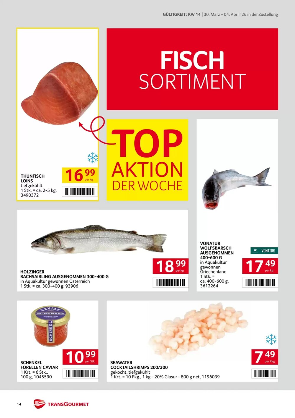 Transgourmet Flugblatt (ab 30.03.2026) - Angebote und Prospekt - Seite 14