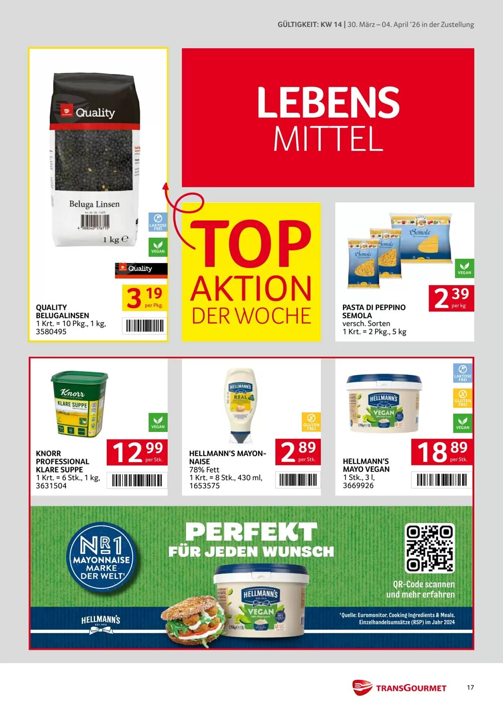 Transgourmet Flugblatt (ab 30.03.2026) - Angebote und Prospekt - Seite 17