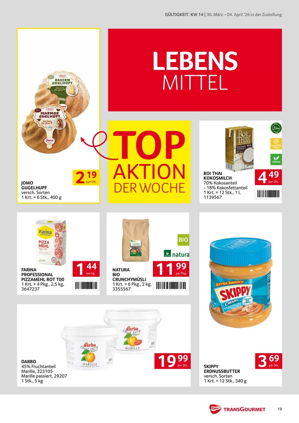 Transgourmet Flugblatt (ab 30.03.2026) - Angebote und Prospekt - Seite 19