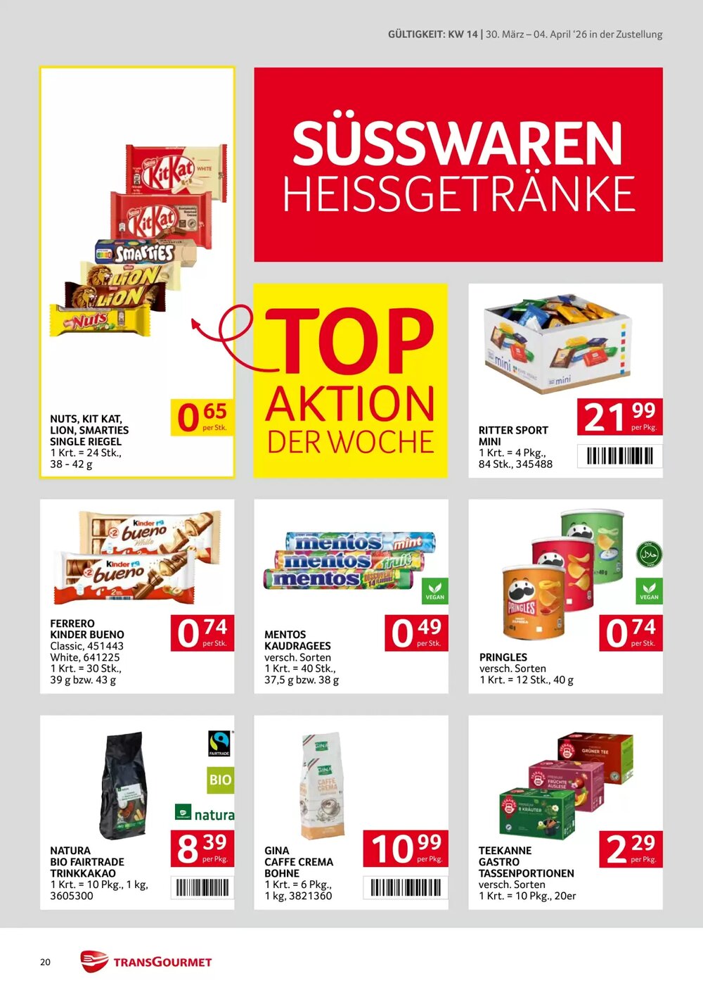 Transgourmet Flugblatt (ab 30.03.2026) - Angebote und Prospekt - Seite 20