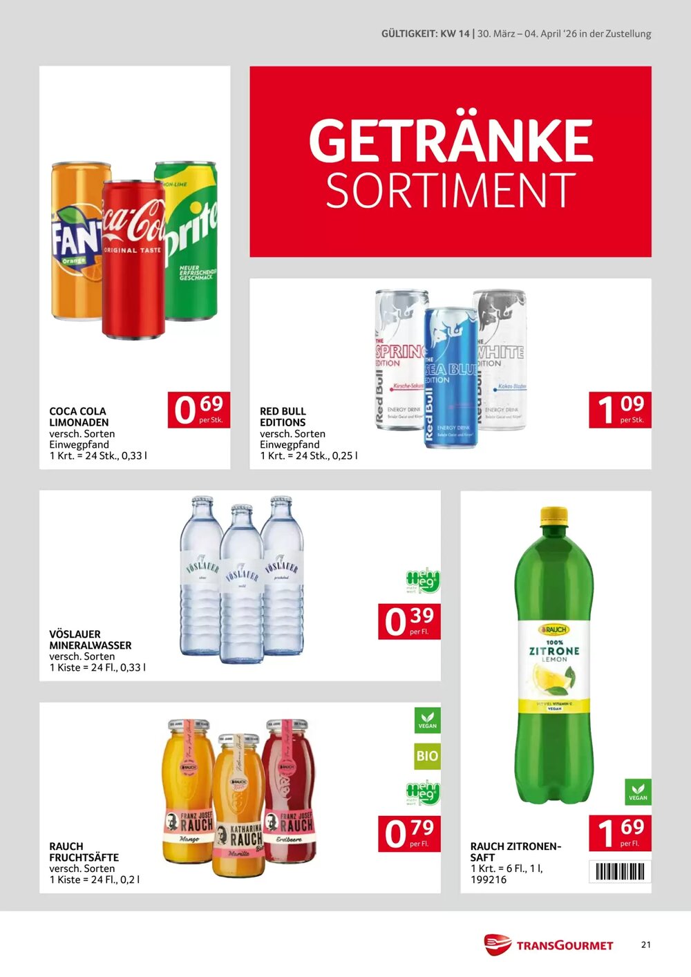 Transgourmet Flugblatt (ab 30.03.2026) - Angebote und Prospekt - Seite 21