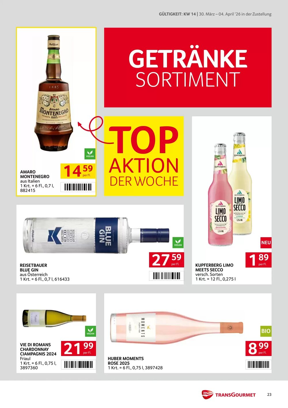 Transgourmet Flugblatt (ab 30.03.2026) - Angebote und Prospekt - Seite 23