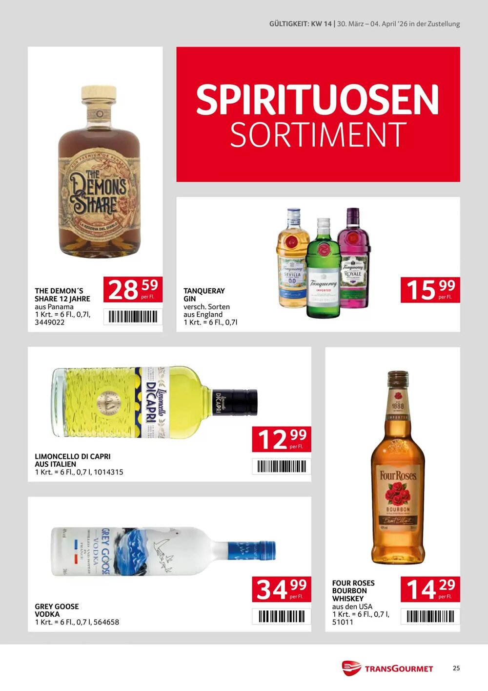 Transgourmet Flugblatt (ab 30.03.2026) - Angebote und Prospekt - Seite 25